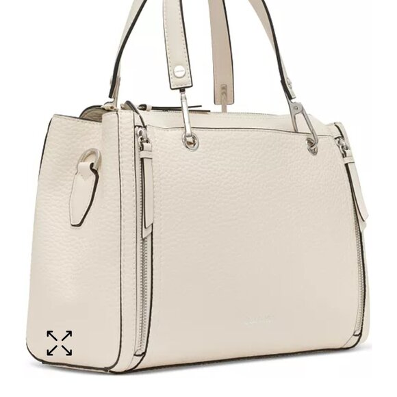 Calvin Klein Pebble Leather Tote/Satchel - BRAND NEW - Picture 4 of 8